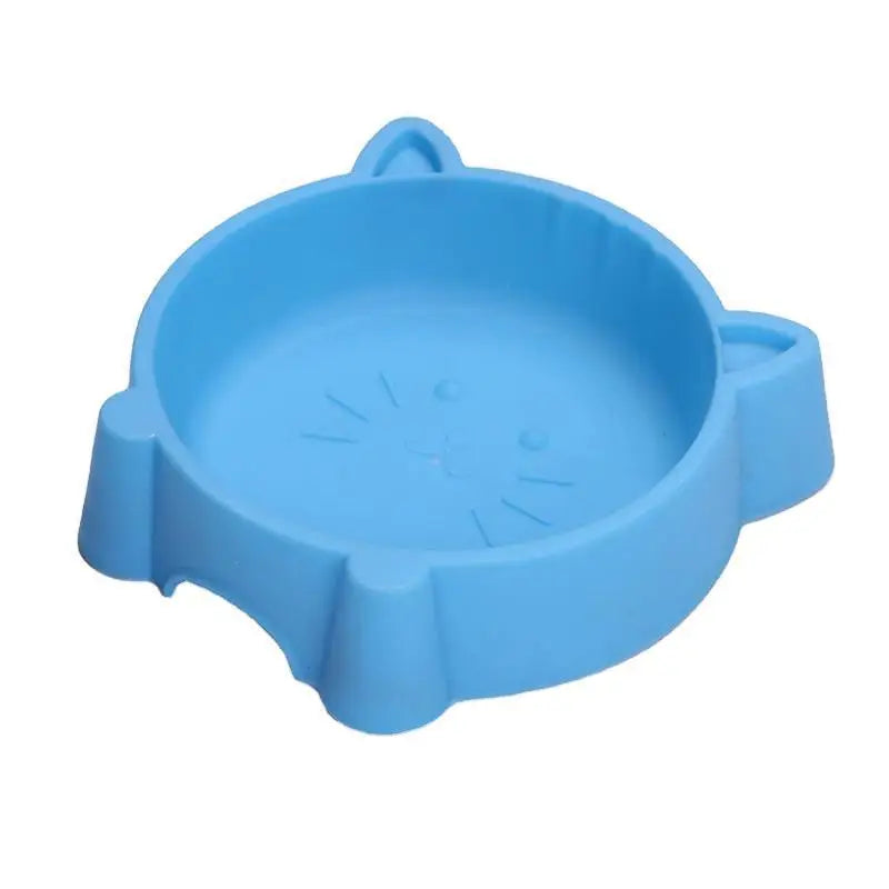 Load image into Gallery viewer, 1Pcs Pet Bowl Feeders Creative Non-Slip Portable Plastic Cute Cat Face Multipurpose Cat Bowl Dog Bowls Water Bowls Pet Supplies
