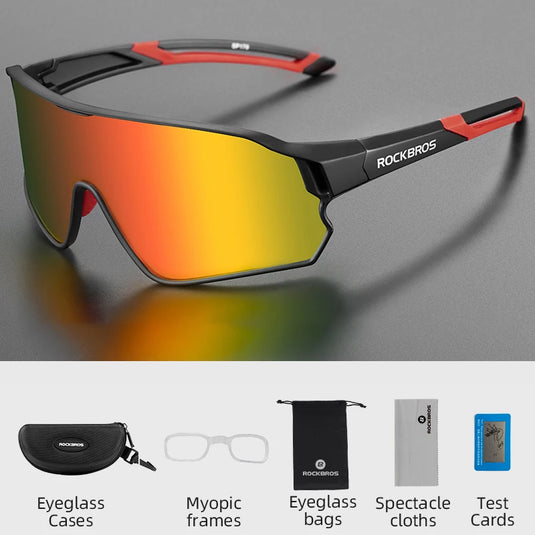 ROCKBROS Polarized Cycling Glasses – Photochromic UV400 Road & MTB Sports Eyewear