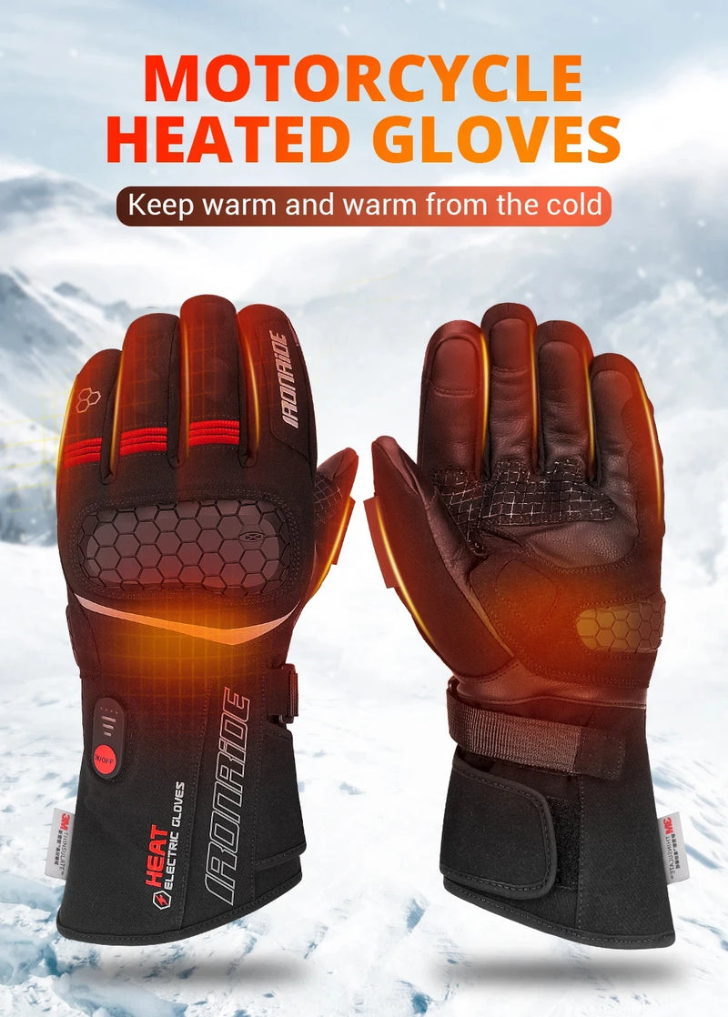 Load image into Gallery viewer, Electric Heated Gloves Thermal Heat Gloves Skiing Snowboarding Hunting Fishing Waterproof Winter Warm Heated Rechargeable Gloves
