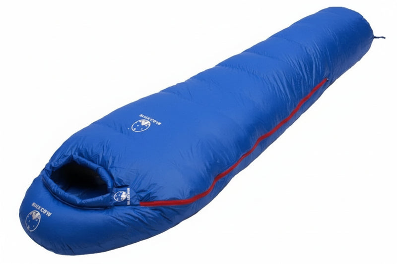 Load image into Gallery viewer, Blue sleeping bag with weight information on a white background

