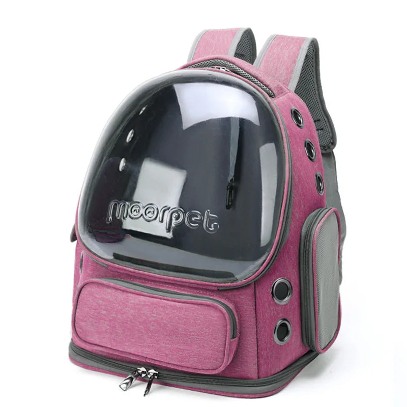 Load image into Gallery viewer, Pawstrip Transparent Pet Carrier Backpack
