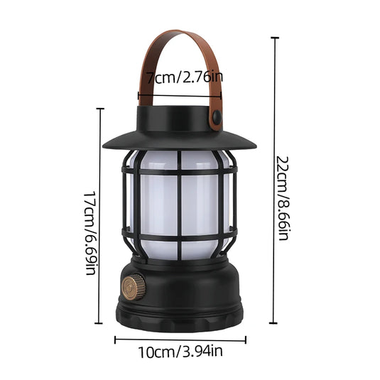 2-in-1 Solar USB Camping Lantern | Ultra-Bright 360° LED Hanging Light | Portable Tent Hiking Lamp