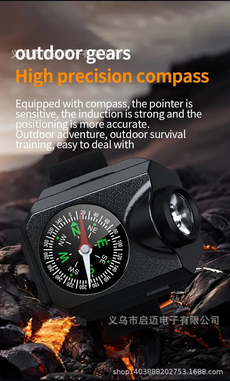 Load image into Gallery viewer, New Outdoor Camping XPG Wrist Light Wildlife Survival Climbing Adventure Compass Watch LED Running Light
