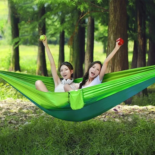 250×120cm Camping Hammock with Mosquito Net – Lightweight, Breathable, and Insect-Proof Parachute Fabric Hammock