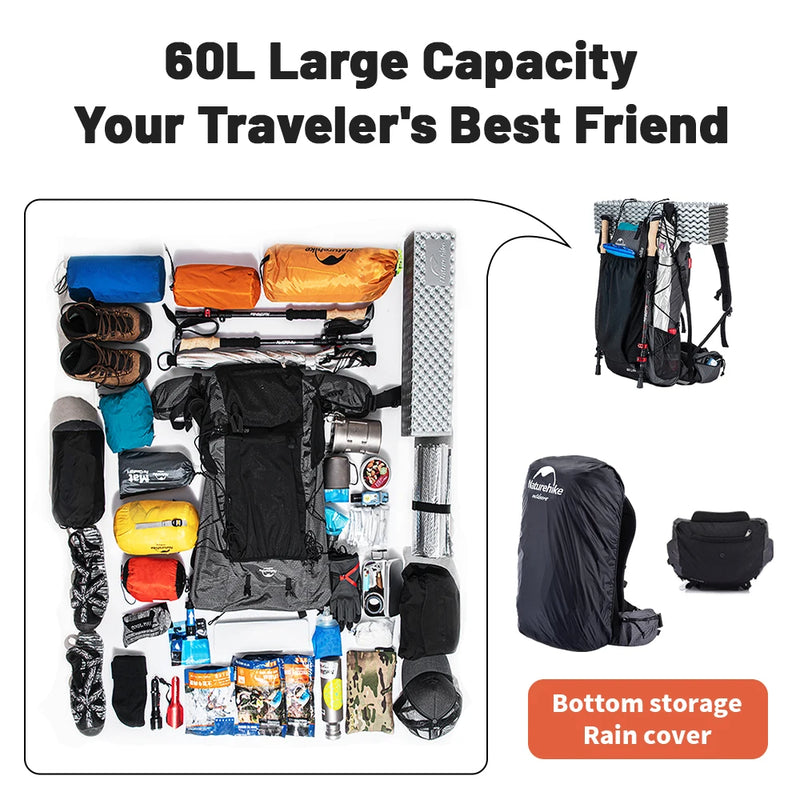 Load image into Gallery viewer, 0+5L Hiking Backpack with Rain Cover | Ergonomic Internal Frame Pack | Camping Travel Bag
