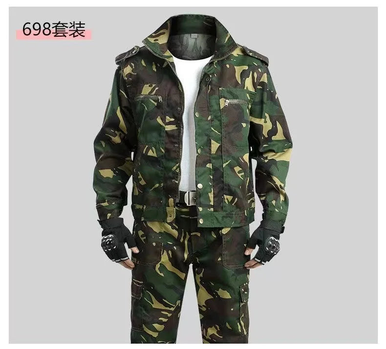 Load image into Gallery viewer, New Men&#39;s Tactical Fishing Suits Spring Camouflage Durable Thermal Work Clothing Autumn Outdoor Sports Windproof Hiking Jackets
