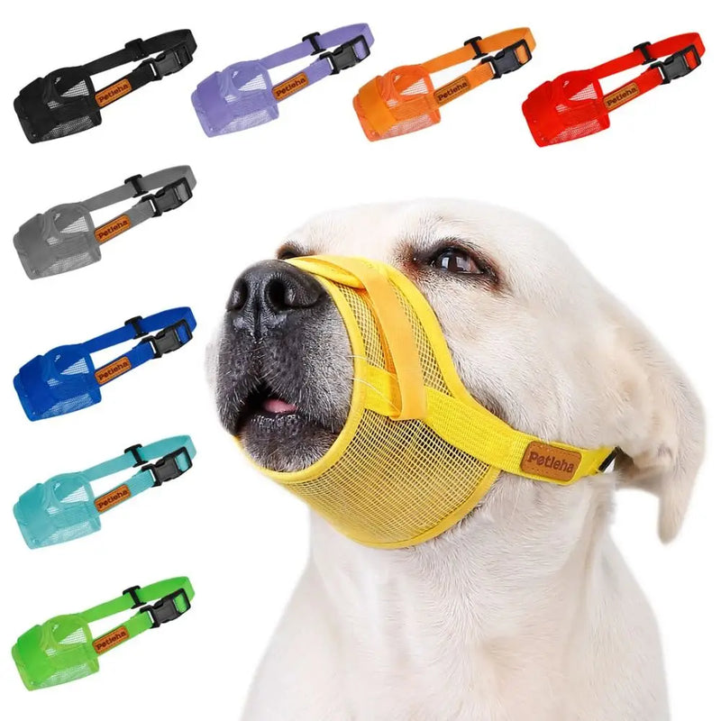 Load image into Gallery viewer, 1pc Anti Barking Dog Muzzle for Small Large Dogs Mesh Breathable Pet Adjustable Mouth Muzzles Dogs Nylon Straps Dog Accessories
