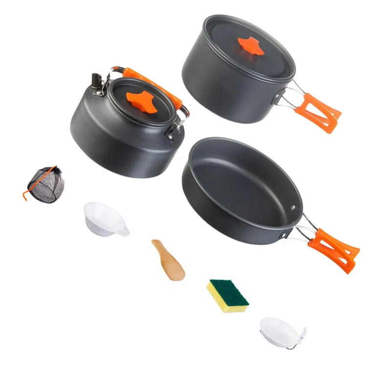 Load image into Gallery viewer, Lightweight Multi-Functional Outdoor Cookware Set for Camping and Backpacking
