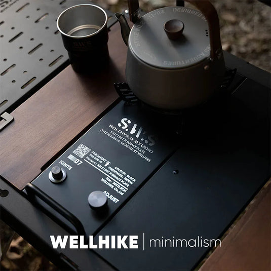 Portable Camping Stove | WELLHIKE IGT Folding Gas Stove with Isobutane Fuel Built-in Ignition