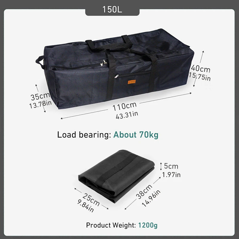 Load image into Gallery viewer, 100L Camping Tools Storage Bag – Heavy-Duty Foldable Travel Organizer
