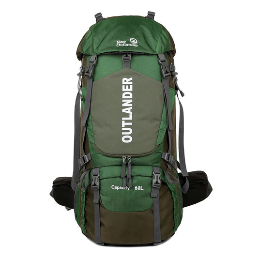 60L Waterproof Camping Backpack with Rain Cover | Hiking Trekking Mountaineering Rucksack
