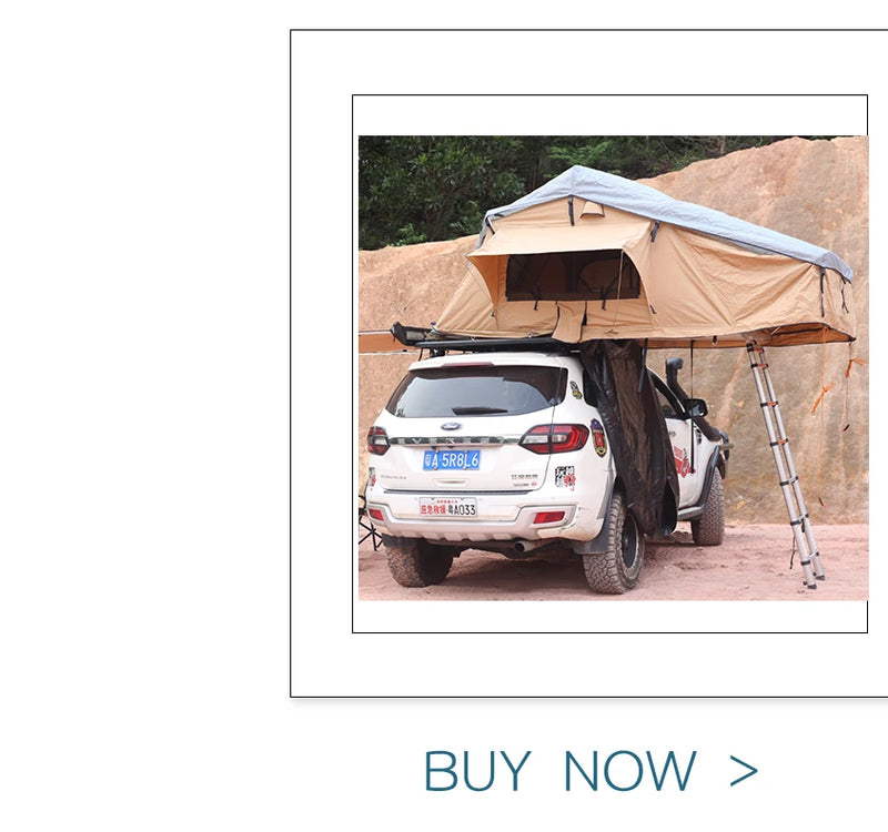 Load image into Gallery viewer, 4x4 Roof Top Car Off Road Camping Tent With 280g Polyester-cotton Green And Beige Color Car Tent
