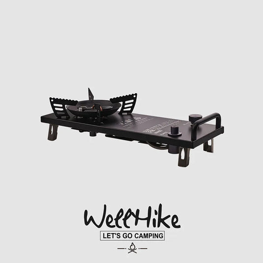 Portable Camping Stove | WELLHIKE IGT Folding Gas Stove with Isobutane Fuel Built-in Ignition
