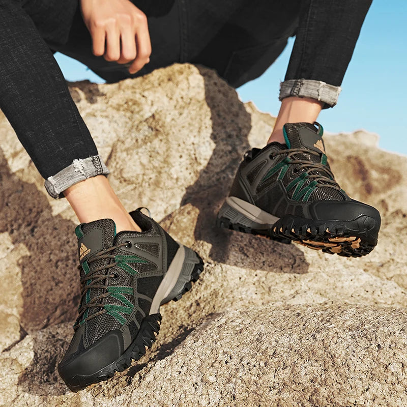 Load image into Gallery viewer, HIKEUP Men’s Breathable Hiking Sneakers All-Terrain Comfort &amp; Grip
