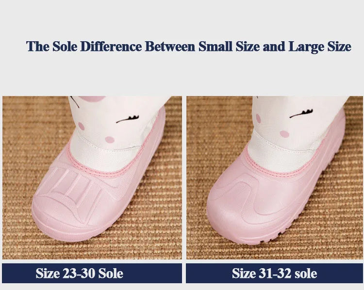 Load image into Gallery viewer, Winter Children Snow Boots Girls High-top Princess Boots Boys Anti-kick Thicken Cotton Shoes Baby Soft Waterproof Cartoon Boots
