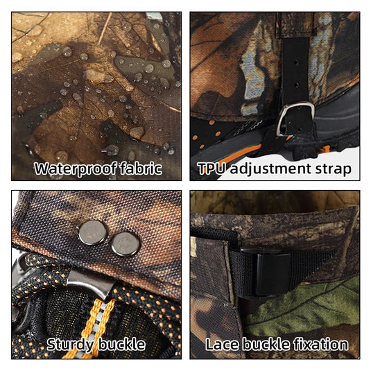 Camo Legging Gaiters | Waterproof Snowboard Boots Cover for Hunting & Hiking