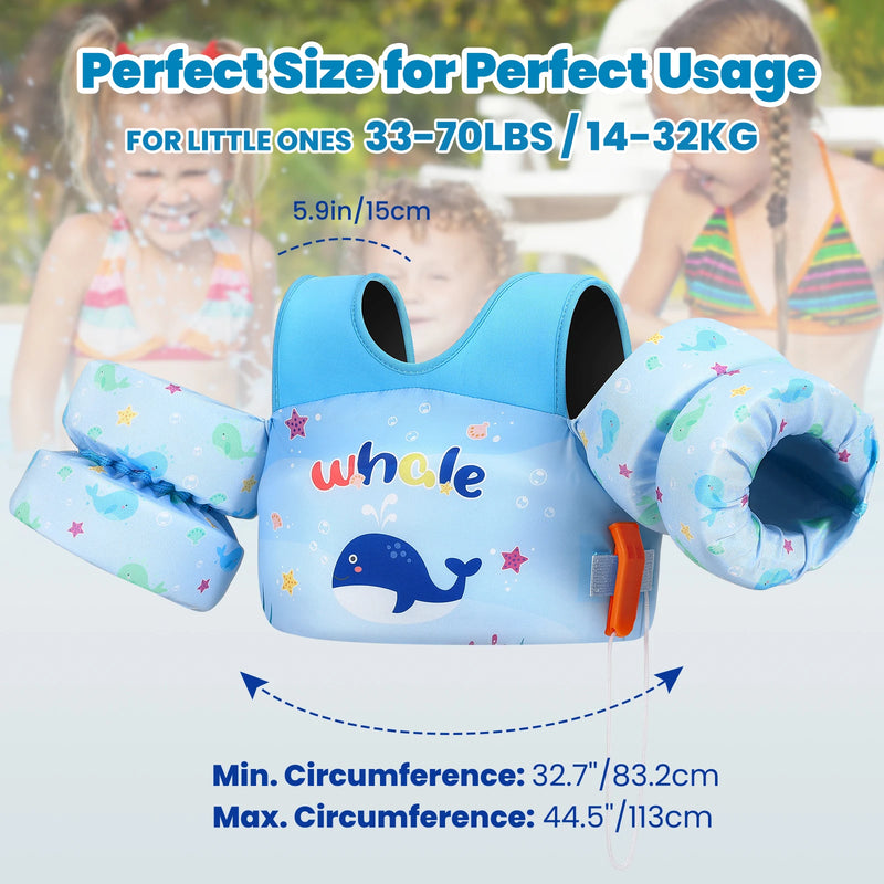 Load image into Gallery viewer, Baby Float Arm Sleeve Floating Ring Safe Life Jacket Buoyancy Vest Kid Swimming Equipment Armbands Swim Foam Pool Toys Life Vest
