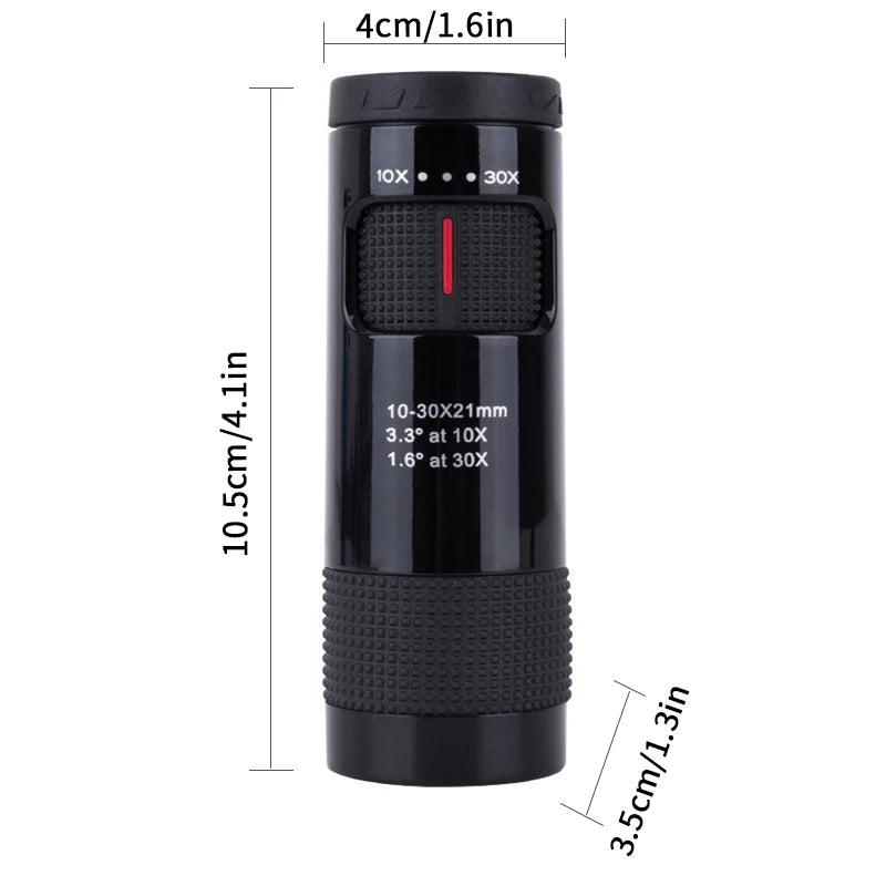 Load image into Gallery viewer, Powerful Monocular Mini Telescope Portable Spotting Scope Camping Equipment Tourism Optical Sight Monocular 10-30x21 Zoom
