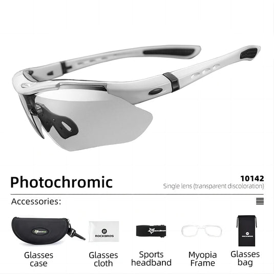 ROCKBROS Photochromic Cycling Glasses – Smart Protection for Every Ride