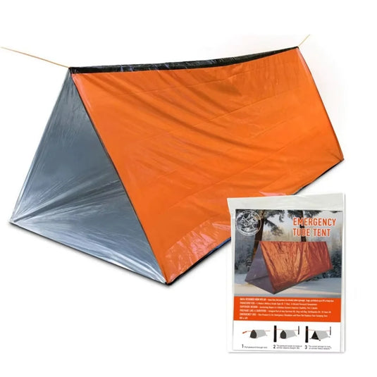 2-Person Emergency Survival Tent – Waterproof, Heat-Retaining Shelter for Camping & Escape Preparedness
