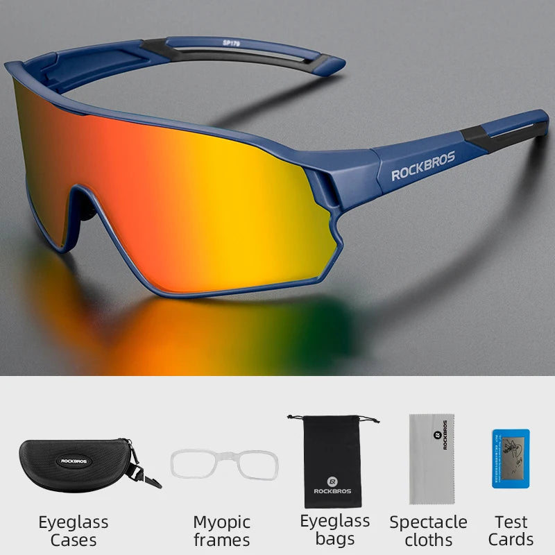 Load image into Gallery viewer, ROCKBROS Polarized Cycling Glasses – Photochromic UV400 Road &amp; MTB Sports Eyewear
