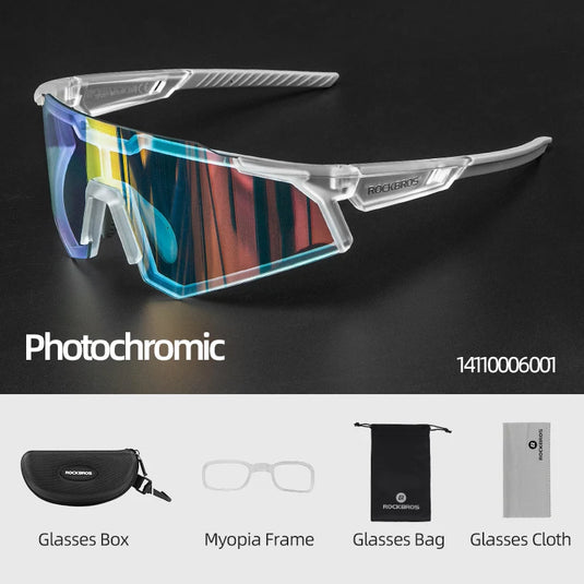 ROCKBROS Photochromic Cycling Glasses – Adaptive Vision, Pro-Level Comfort