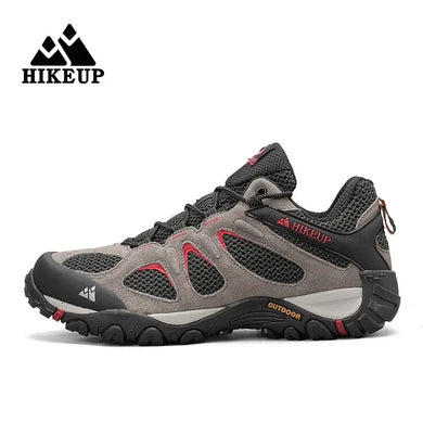 HIKEUP Men’s Breathable Splashproof Hiking Shoes – Versatile Mountain Climbing & Hunting Sneakers