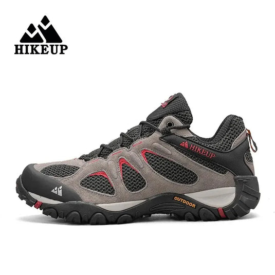 HIKEUP Men’s Breathable Splashproof Hiking Shoes – Versatile Mountain Climbing & Hunting Sneakers