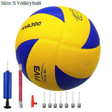 PU Leather Size 5 Volleyball – Soft Touch Ball for Indoor & Outdoor Training