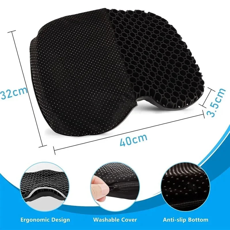 Load image into Gallery viewer, Anti Slip Padded Kayak Gel Seat Cushion Thick Waterproof Pad with Non-Slip Cover for Kayaking Fishing Boat Rafting Accessories
