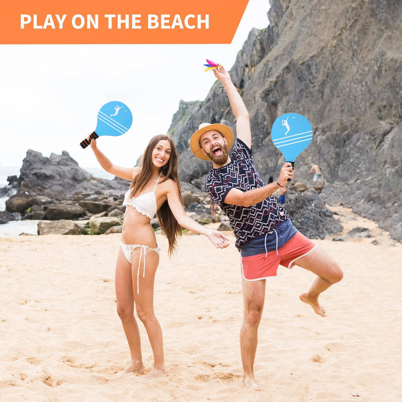 Load image into Gallery viewer, All-Ages Wooden Badminton Set for Outdoor Fun &amp; Family Bonding
