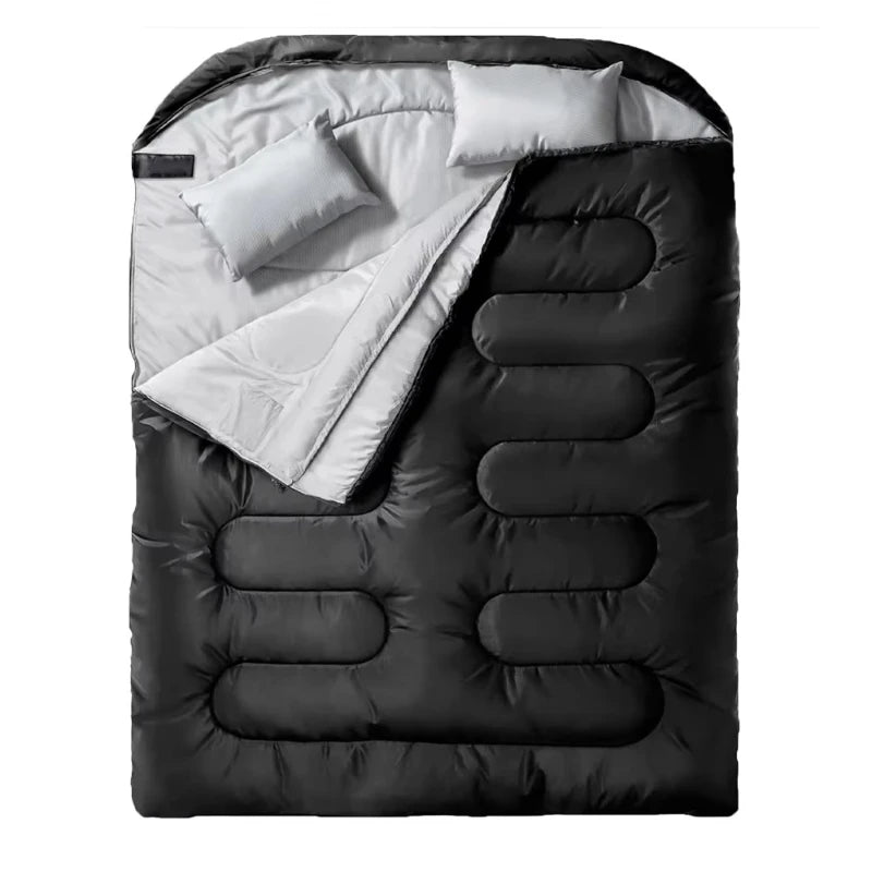 Load image into Gallery viewer, Detachable Double Sleeping Bag | Thickened Waterproof | Converts to Two Singles
