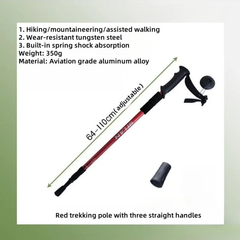 Load image into Gallery viewer, Collapsible Lightweight Trekking Poles | Anti-Shock Adjustable Hiking Sticks | Men Women Walking Pole

