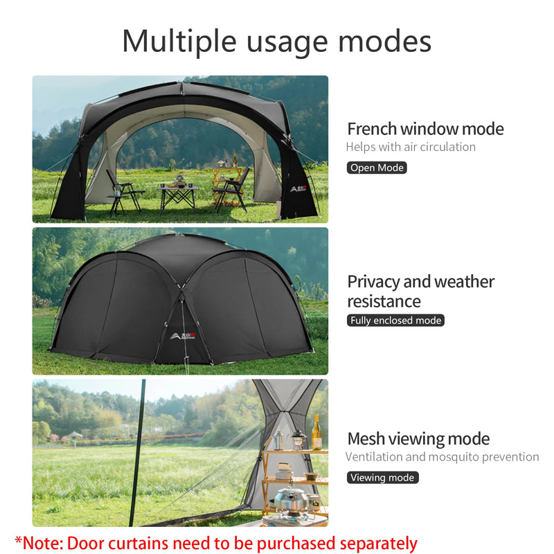 Load image into Gallery viewer, BISINNA Outdoor Dome Tent – Large Silver-Coated Canopy for Garden, Camping, and Family Picnics
