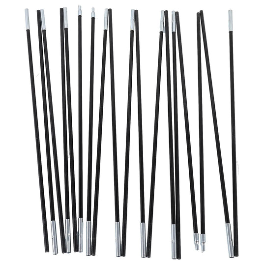 1 Pair 3/3.3/4/4.48/4.9m Fiberglass Tent Rod Camping Tent Pole Bars Support Rods Awning Frames Kit Hiking Travel Canopies Parts