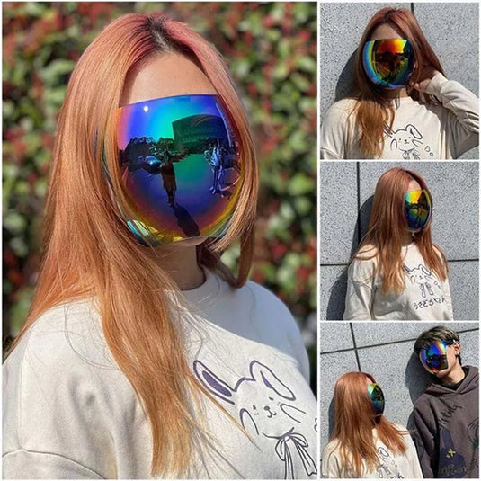 Full Face Shield Sunglasses – Unisex Anti-Spray Protective Cycling Goggles