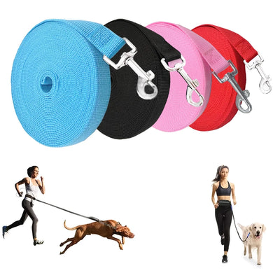 Extra Long Nylon Dog Training Leash 4.5m / 6m / 10m / 30m Durable Lead for Outdoor Activities