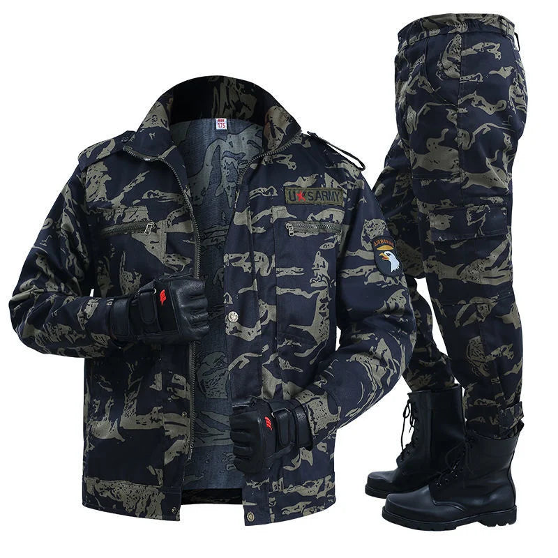 Load image into Gallery viewer, New Men&#39;s Tactical Fishing Suits Spring Camouflage Durable Thermal Work Clothing Autumn Outdoor Sports Windproof Hiking Jackets
