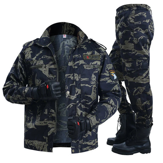 New Men's Tactical Fishing Suits Spring Camouflage Durable Thermal Work Clothing Autumn Outdoor Sports Windproof Hiking Jackets