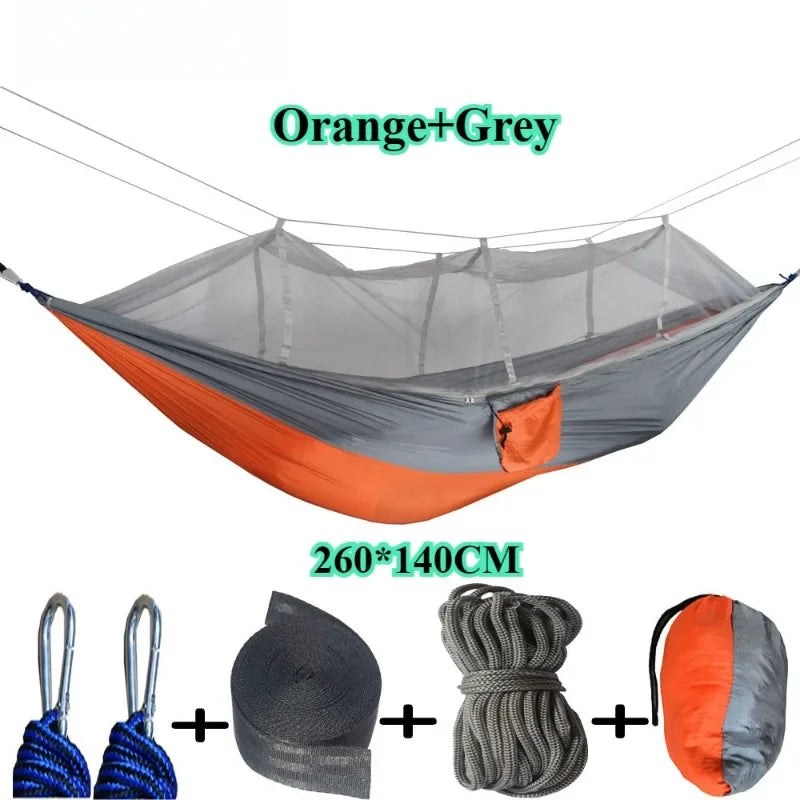 Load image into Gallery viewer, Double Camping Mosquito Net Hammock – Lightweight Comfort &amp; Insect Protection
