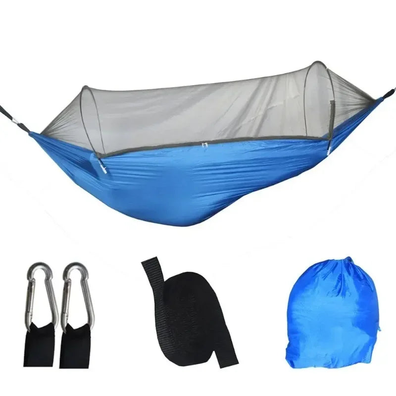 Load image into Gallery viewer, Portable Camping Hammock with Mosquito Net – 250x120cm Lightweight Sleeping Tent
