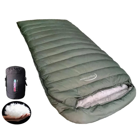 Green sleeping bag