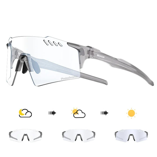 SCVCN Photochromic Cycling Sunglasses – Intelligent Vision for Every Adventure