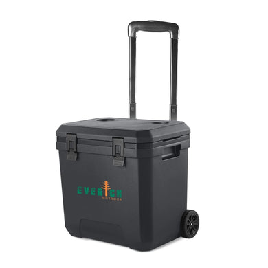 38QT Portable Cooler Box – Insulated Handheld & Trolley-Style for Outdoor Use