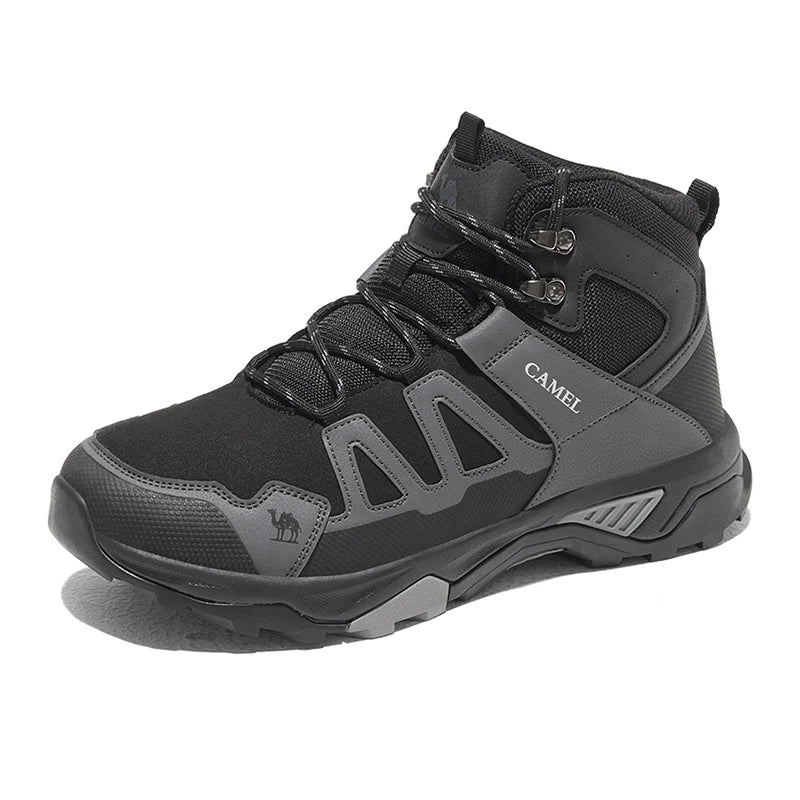 Load image into Gallery viewer, Golden Camel Men’s Waterproof High-Top Hiking Boots – Superior Traction for Winter Treks
