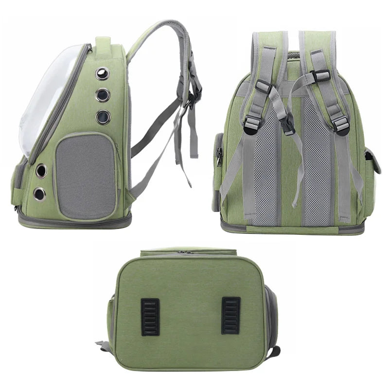 Load image into Gallery viewer, Pawstrip Transparent Pet Carrier Backpack
