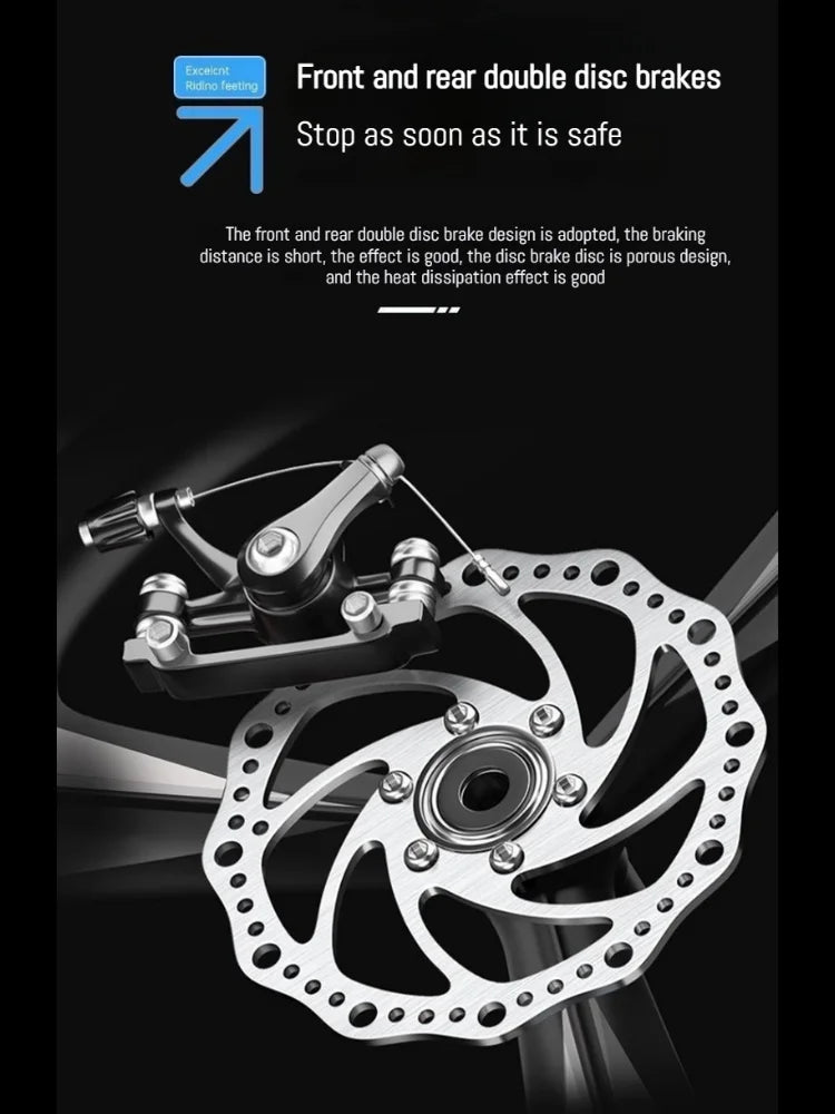Load image into Gallery viewer, 27.5-Inch Folding Mountain Bike – Off-Road, Shock-Absorbing Bicycle with Disc Brakes
