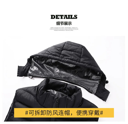 5 Ereas Heated Vest Hooded vest Heating Vest Thermal Clothing  Men Women Usb Heated Jacket Hunting Winter Fashion Heat Jacket