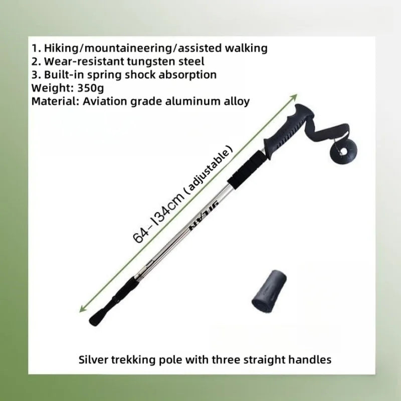 Load image into Gallery viewer, Collapsible Lightweight Trekking Poles | Anti-Shock Adjustable Hiking Sticks | Men Women Walking Pole
