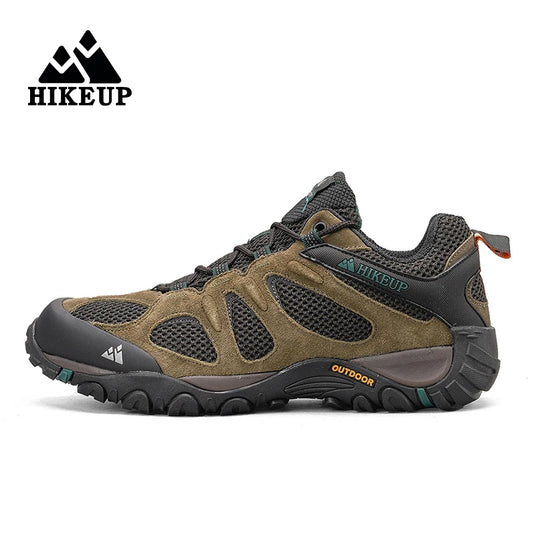 HIKEUP Men’s Breathable Splashproof Hiking Shoes – Versatile Mountain Climbing & Hunting Sneakers